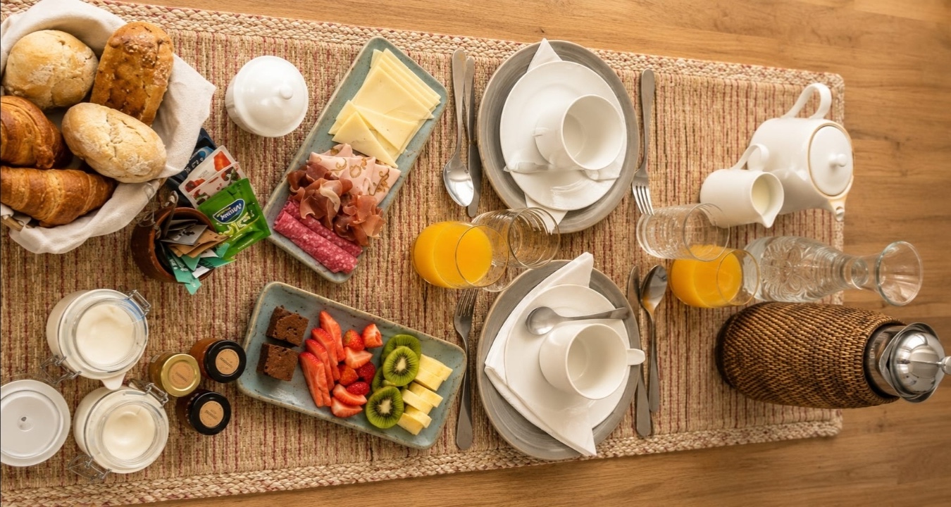 Pequeno-almoço servido na Casa d'Olivença